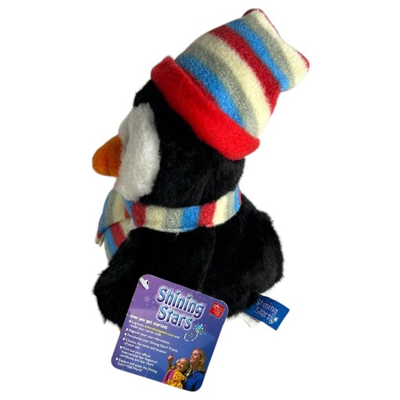 Russ Shining Stars Penguin With Striped Hat & Scarf Stuffed Animal Toy No Code - Picture 7 of 8